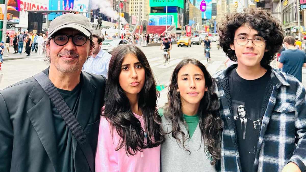 Ellos son Luca, Luna y Coral, los hijos del fallecido productor Memo del Bosque que tuvo junto a Vica Andrade