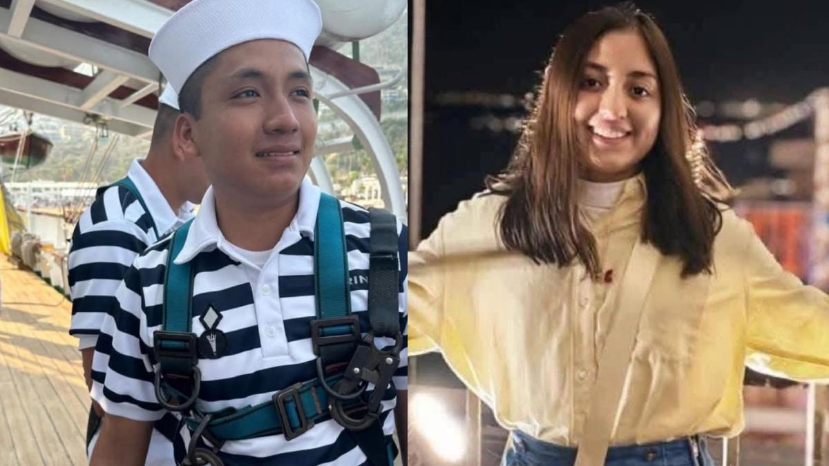 América Yamilet Sánchez y Adal Jair Marcos, los jóvenes que murieron tras el choque del Buque Escuela Cuauhtémoc