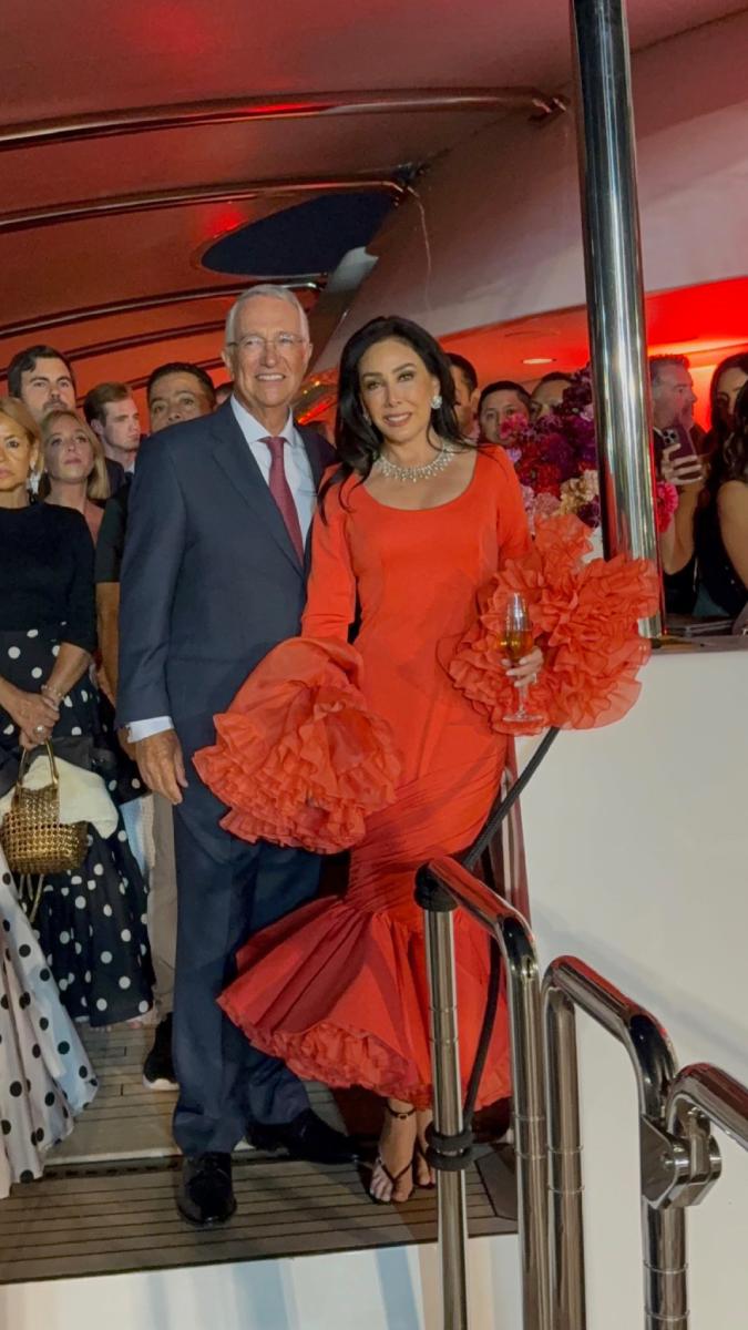 El empresario Ricardo Salinas Pliego y su esposa, María Laura Medina, fueron los anfitriones de la noche. 