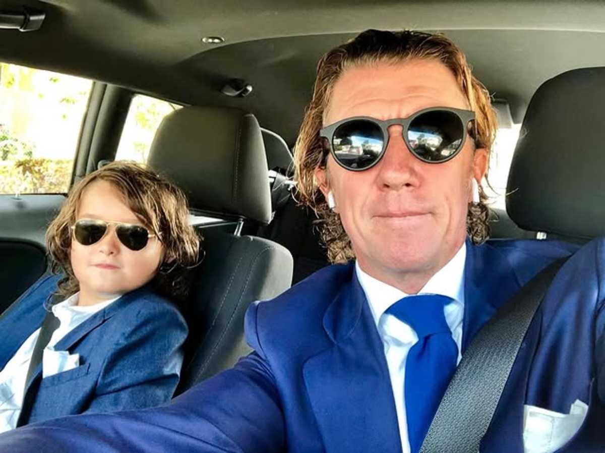Andrea Nicolás envió una felicitación a su papá por el día del padre.