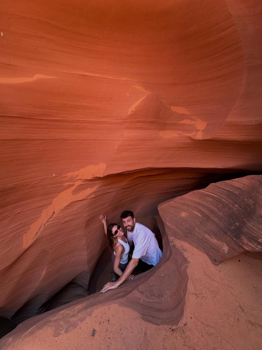Clara Chía y Piqué viajaron a Arizona donde visitaron el Cañón del Colorado.