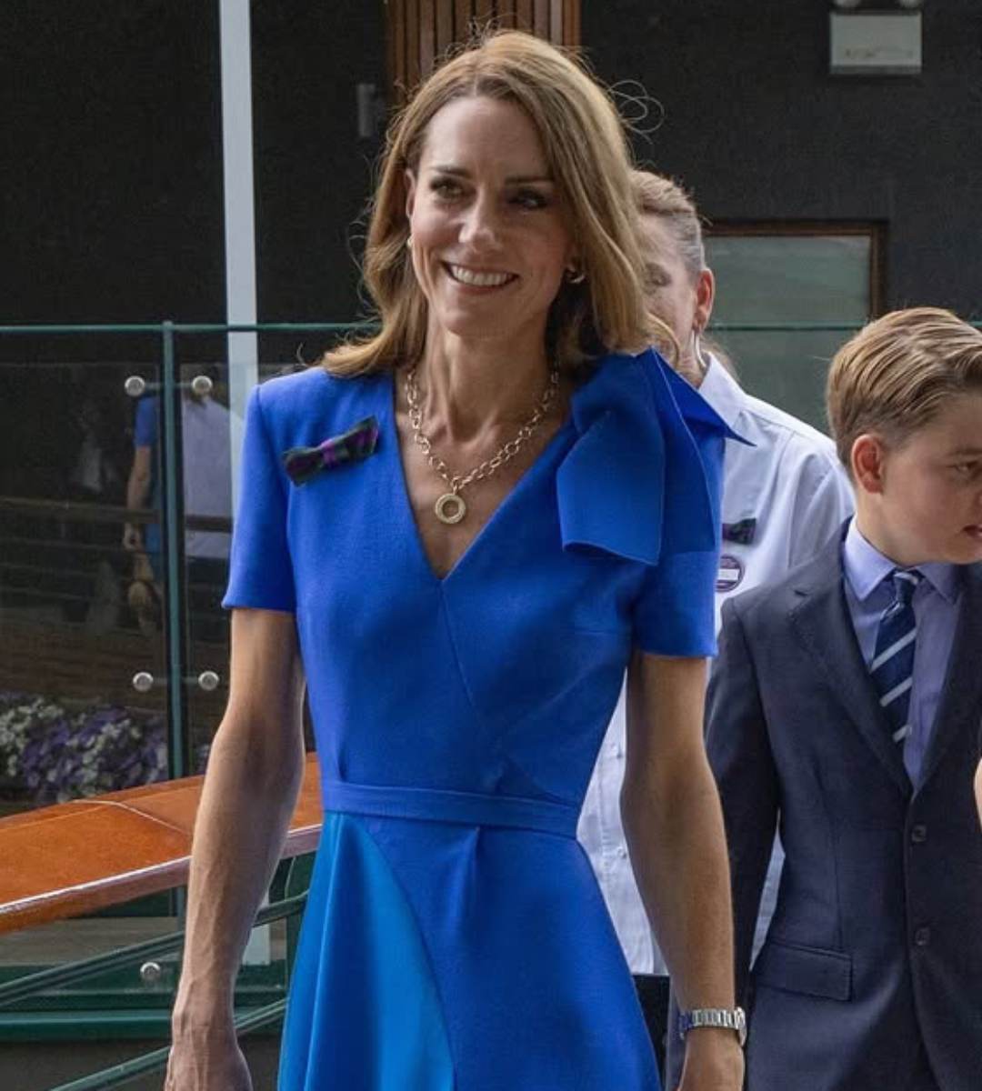 En julio, Kate lucía reflejos dorados más brillantes que anticipaban su nuevo look. 