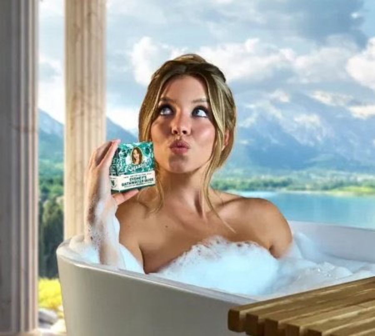 "Bathwater Bliss" es un jabón artesanal de edición limitada hecho con agua del baño de Sydney Sweeney, arena y extractos naturales.