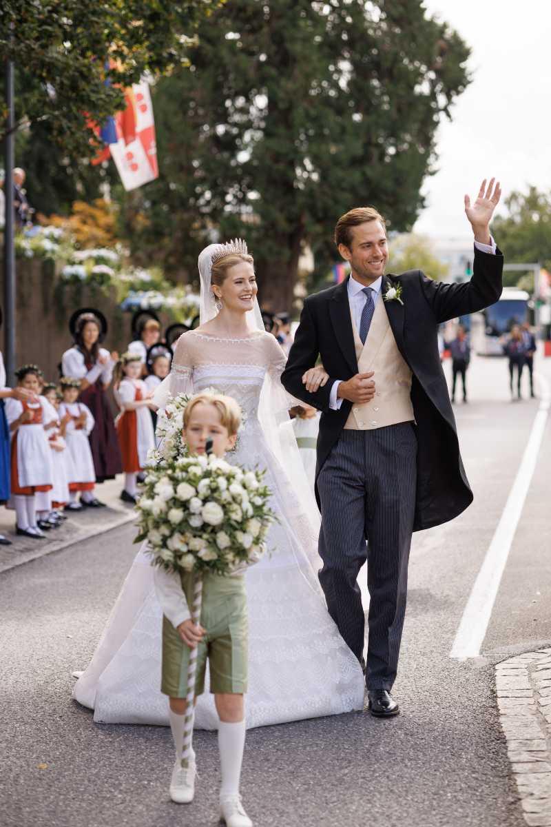 Aspectos de la boda real de la princesa Marías Cristina de Liechtenstein con el banquero venezolano Leopoldo Maduro Voller.