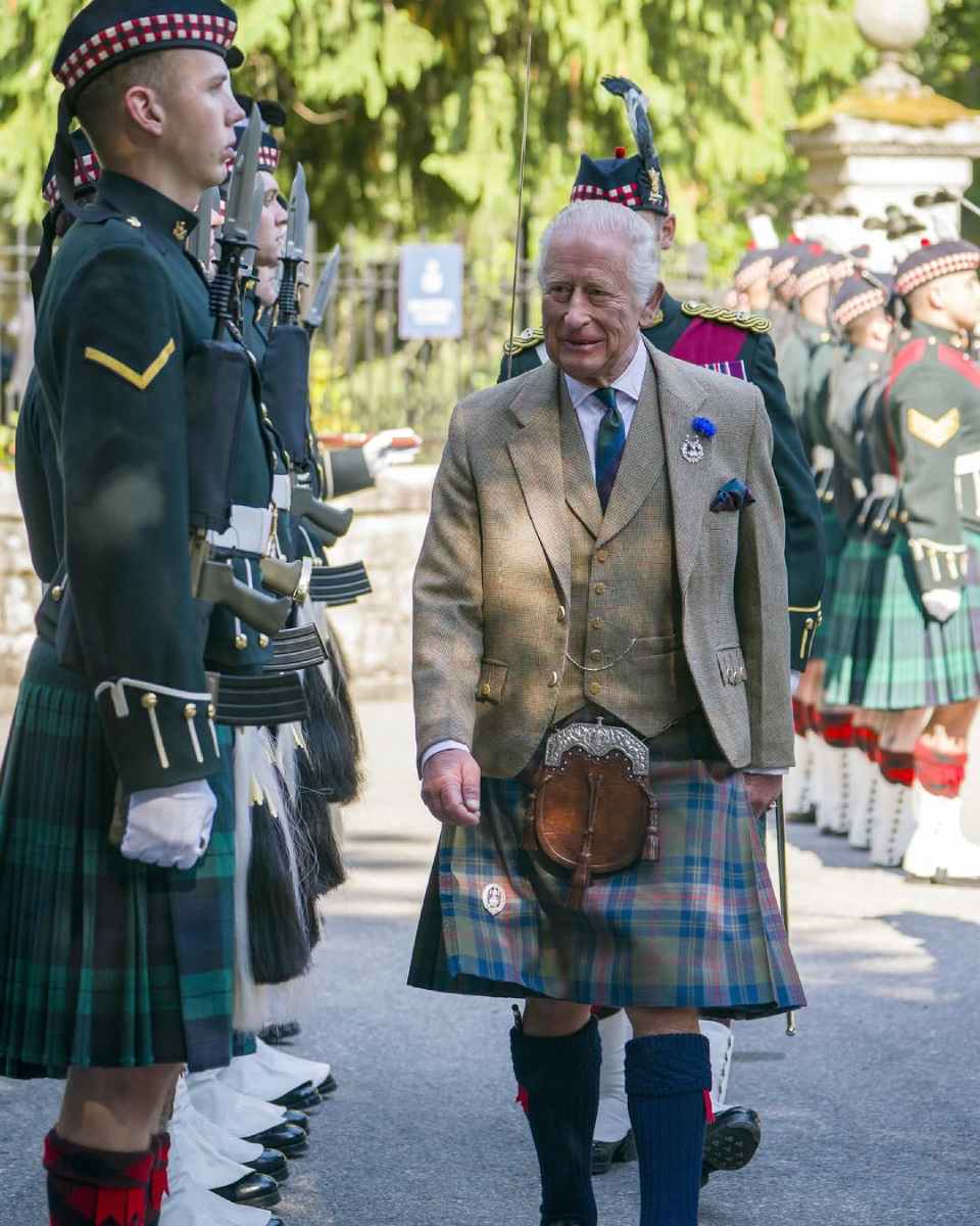 El rey Carlos III llegó a Balmoral a mediados de agosto.
