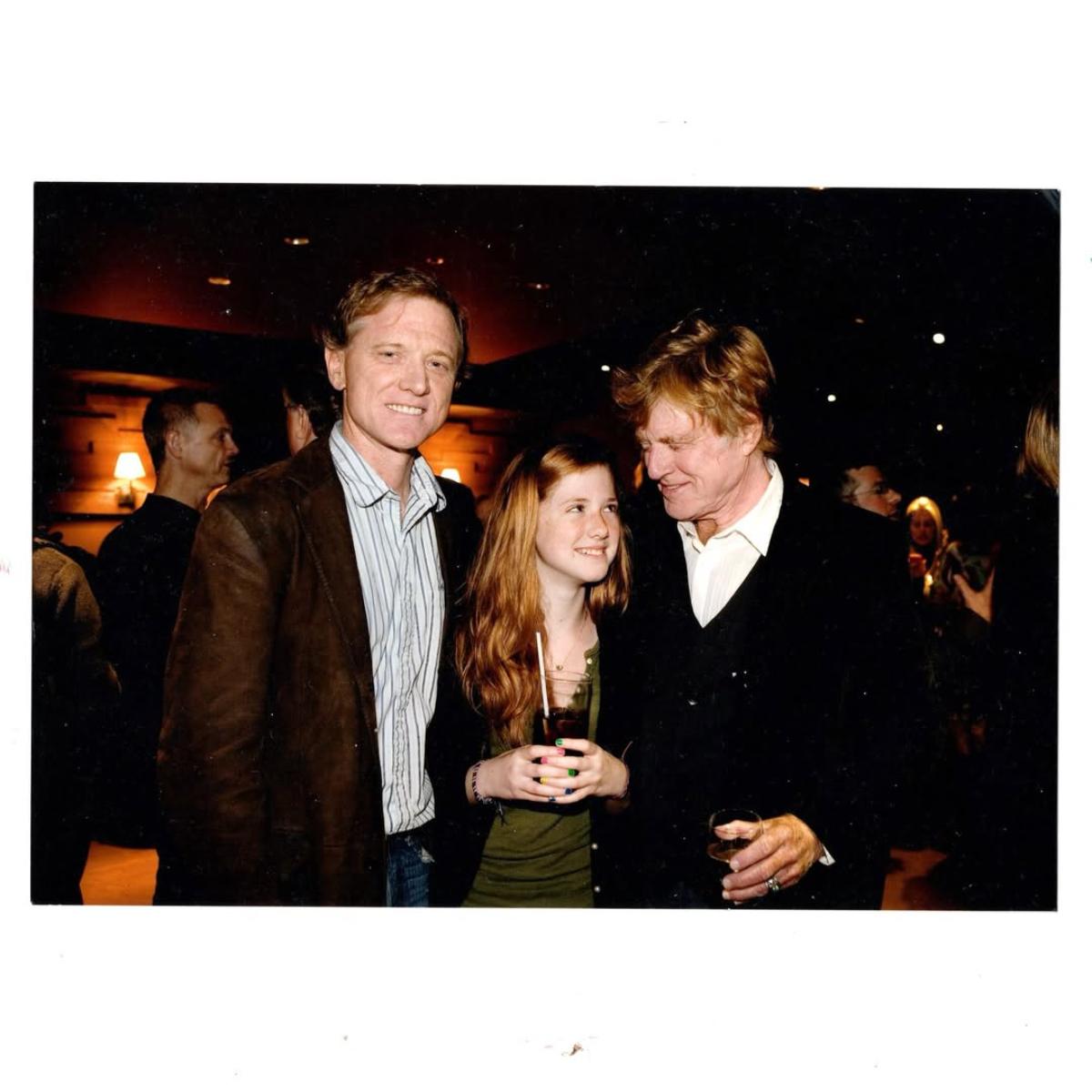 James, Lena y Robert Redford.