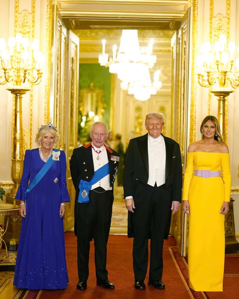 Los reyes Carlos III y Camilla ofrecieron un banquete de Estado a Donald y Melania Trump en el Castillo de Windsor.