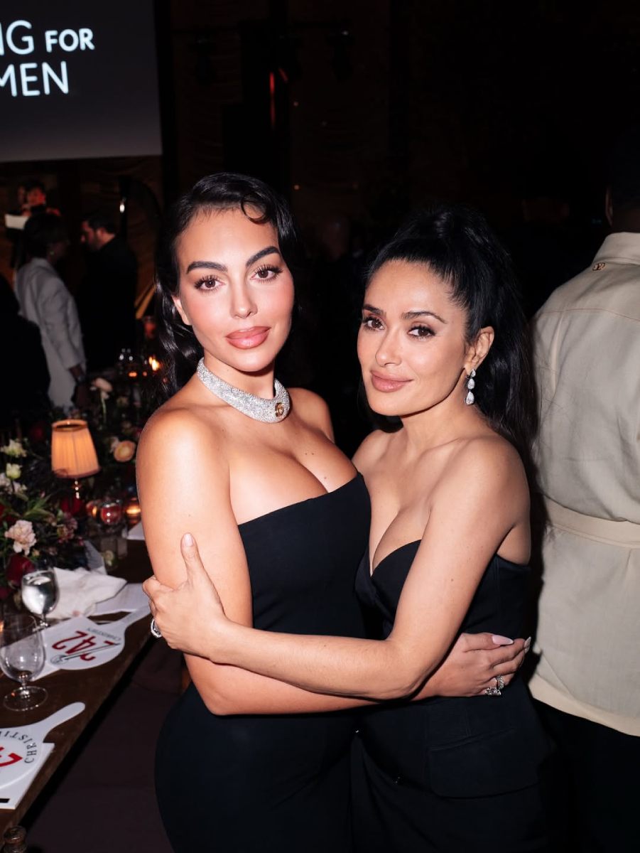 Georgina Rodríguez y Salma Hayek en la gala 2025 "Caring for Women", de la Fundación Kering.