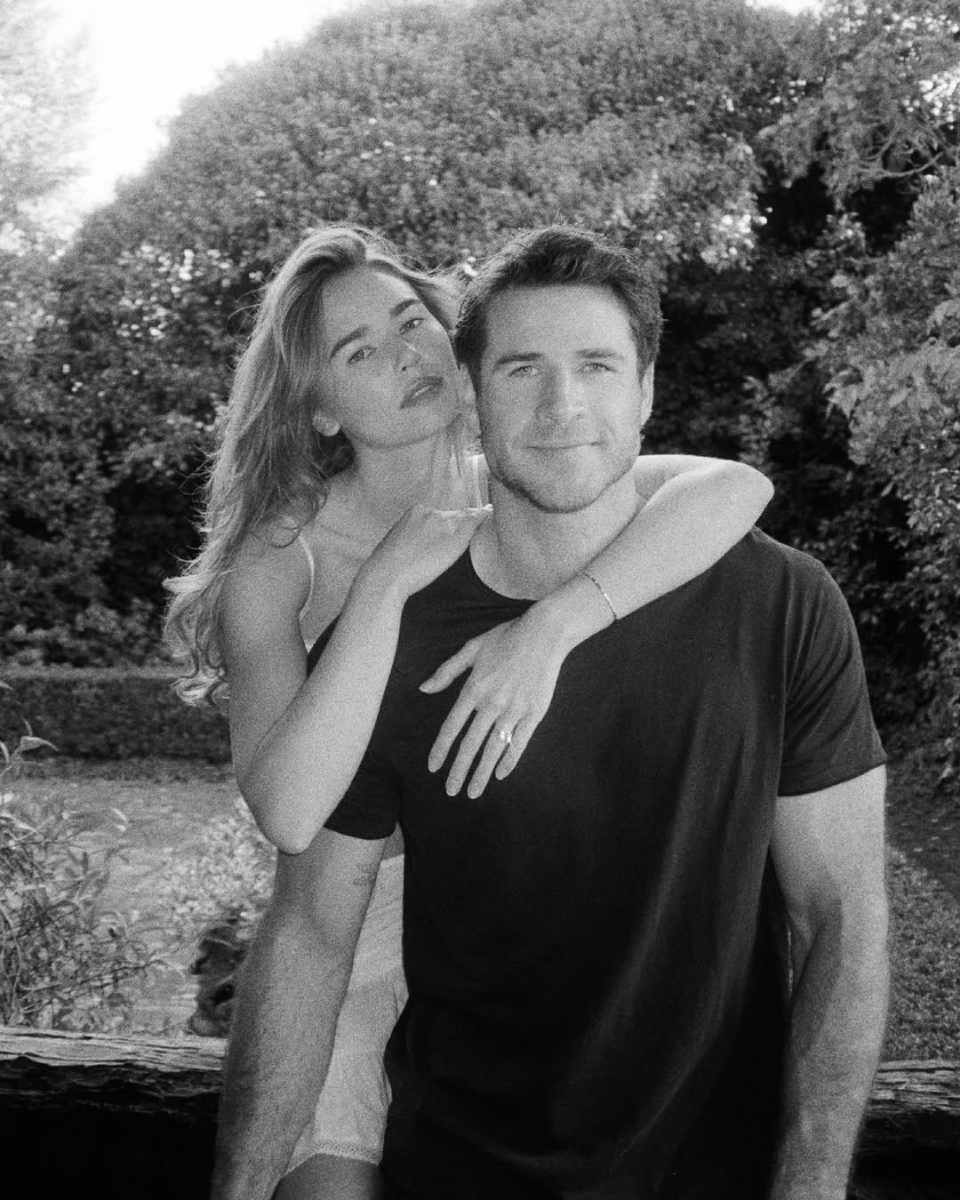 La primera imagen oficial de los futuros esposos, Liam y Gabriella.