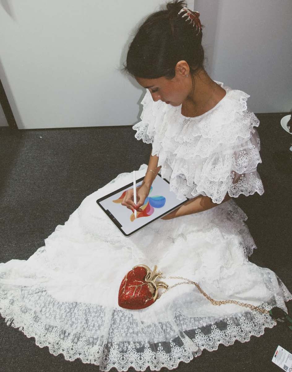 Alexandra Saint Mleux durante el Gran Premio de México.