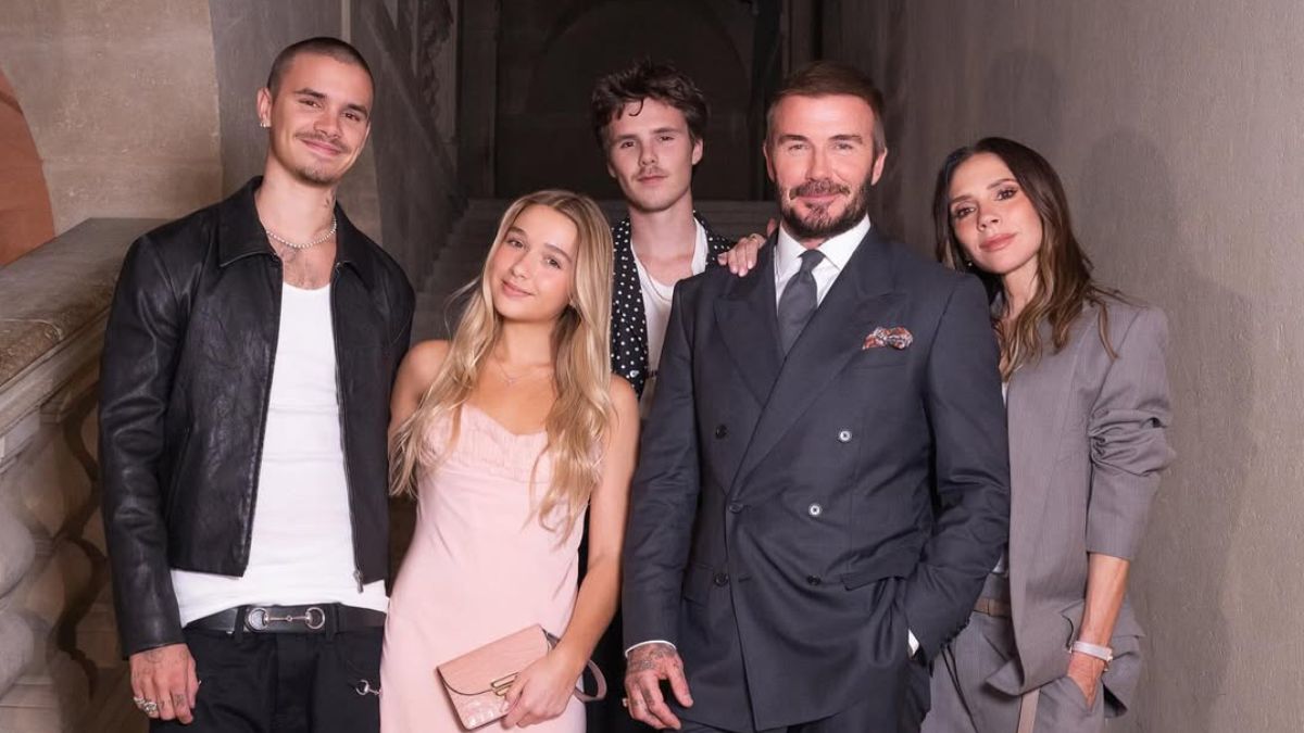 Sin rastro de Brooklyn, la familia Beckham reafirma su reinado en la Semana de la Moda de París