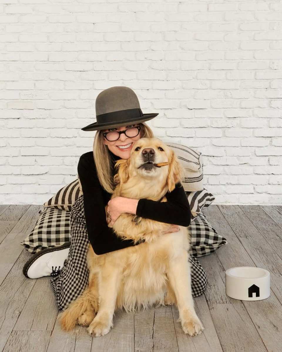 Diane Keaton puso en su testamento a su inseparable perro Reggie.