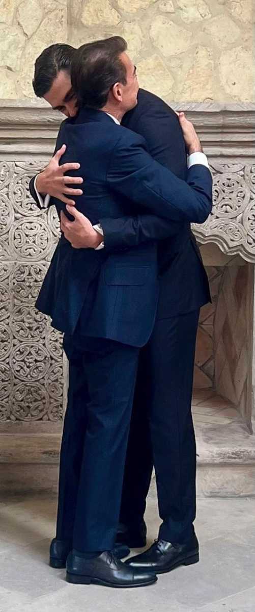 Toño Mauri antes de la boda de su hijo Antonio Mauri.