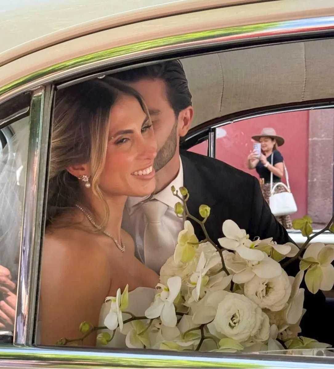 Aspectos de la boda de Antonio Mauri y Andrea Baumgartner.