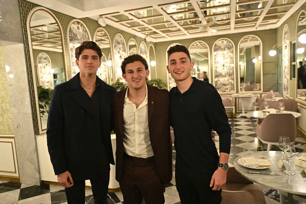 David Maya, Mark Sourasky y Emanuel Levi. CDMX 121125: Cena en el restaurante Laduree