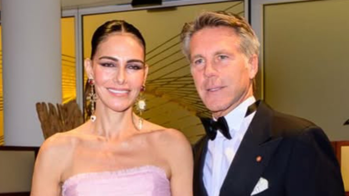 Adriana Abascal acompañó a su novio Manuel Filiberto de Saboya en importante encuentro con el príncipe Alberto de Mónaco