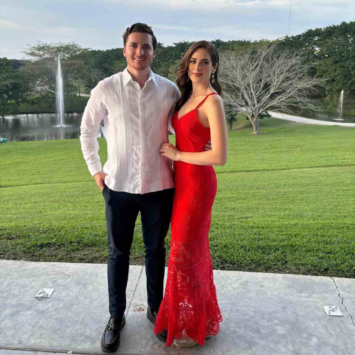 Fátima con su hermano Bernardo Bosch Jr.