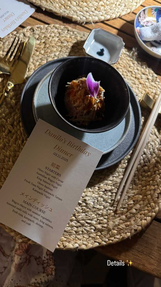 Detalles de la cena organizada por Michelle Salas para el cumpleaños 37 de su esposo Danilo Díaz Granados.
