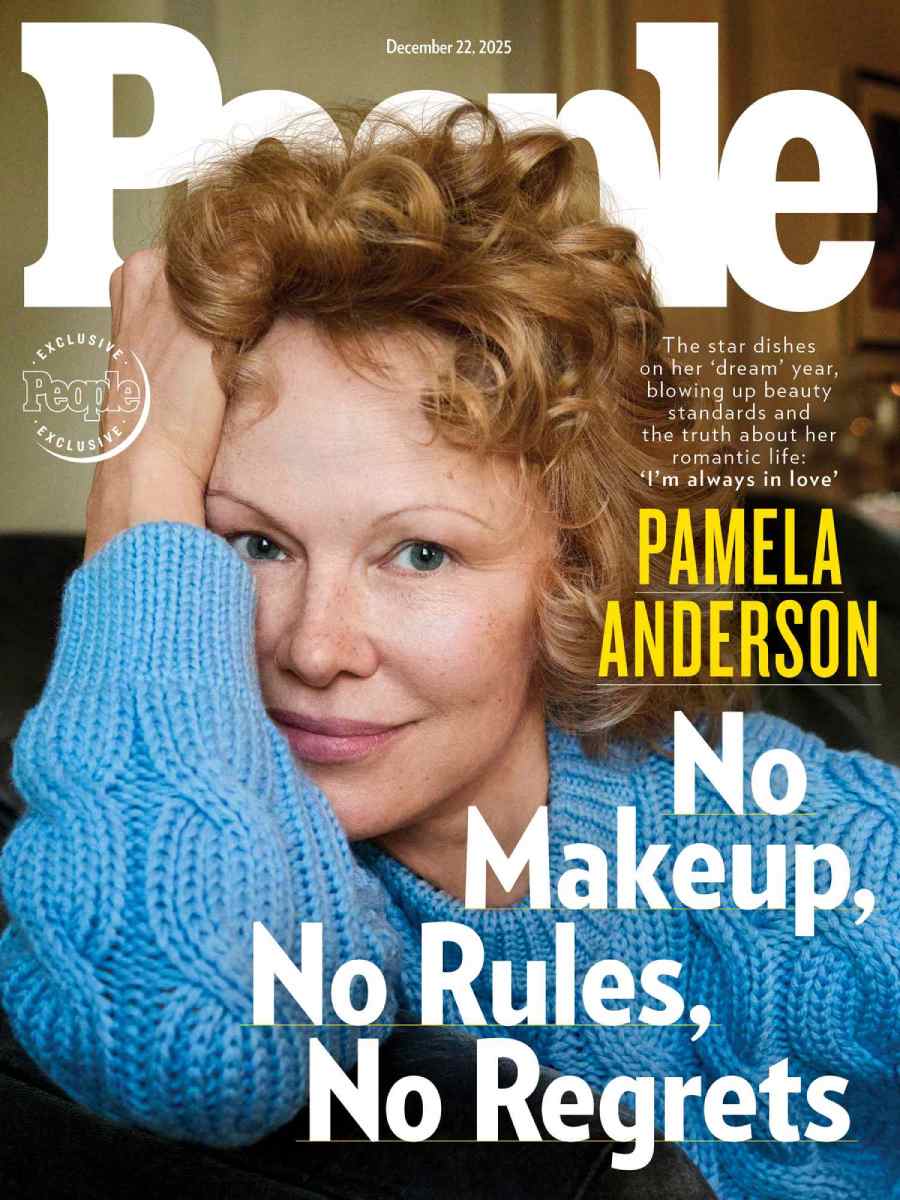 Portada de la revista People con Pamela Anderson donde habla sobre su relación con Liam Neeson.