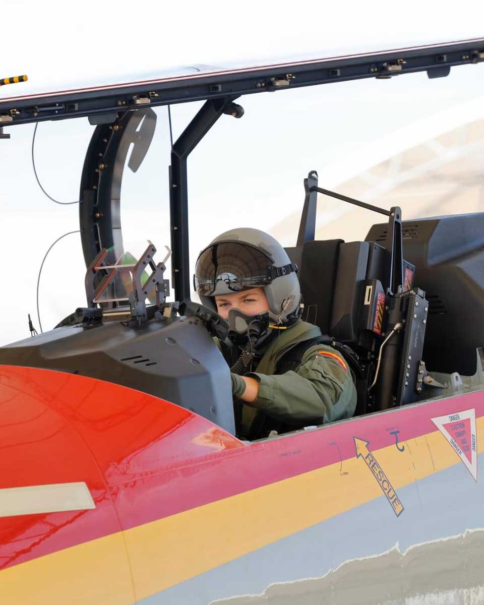 La formación aérea de la princesa Leonor.