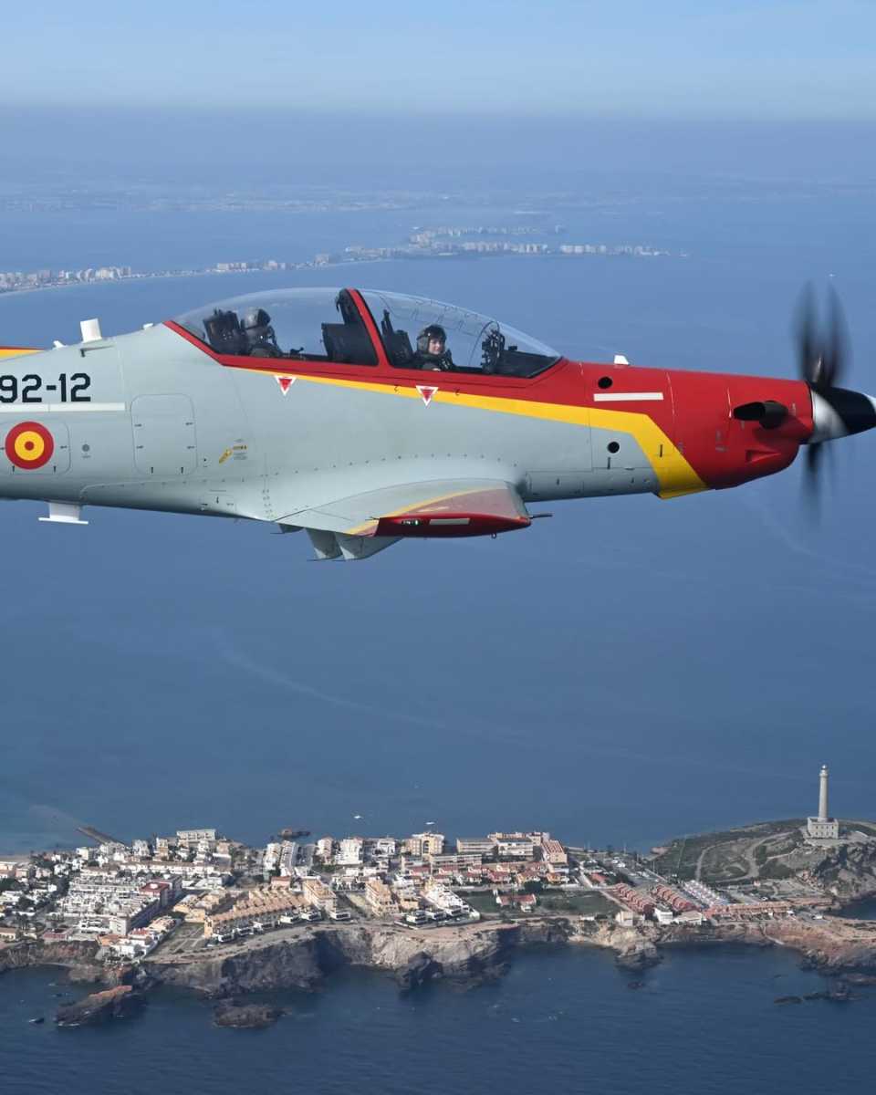 La formación aérea de la princesa Leonor.
