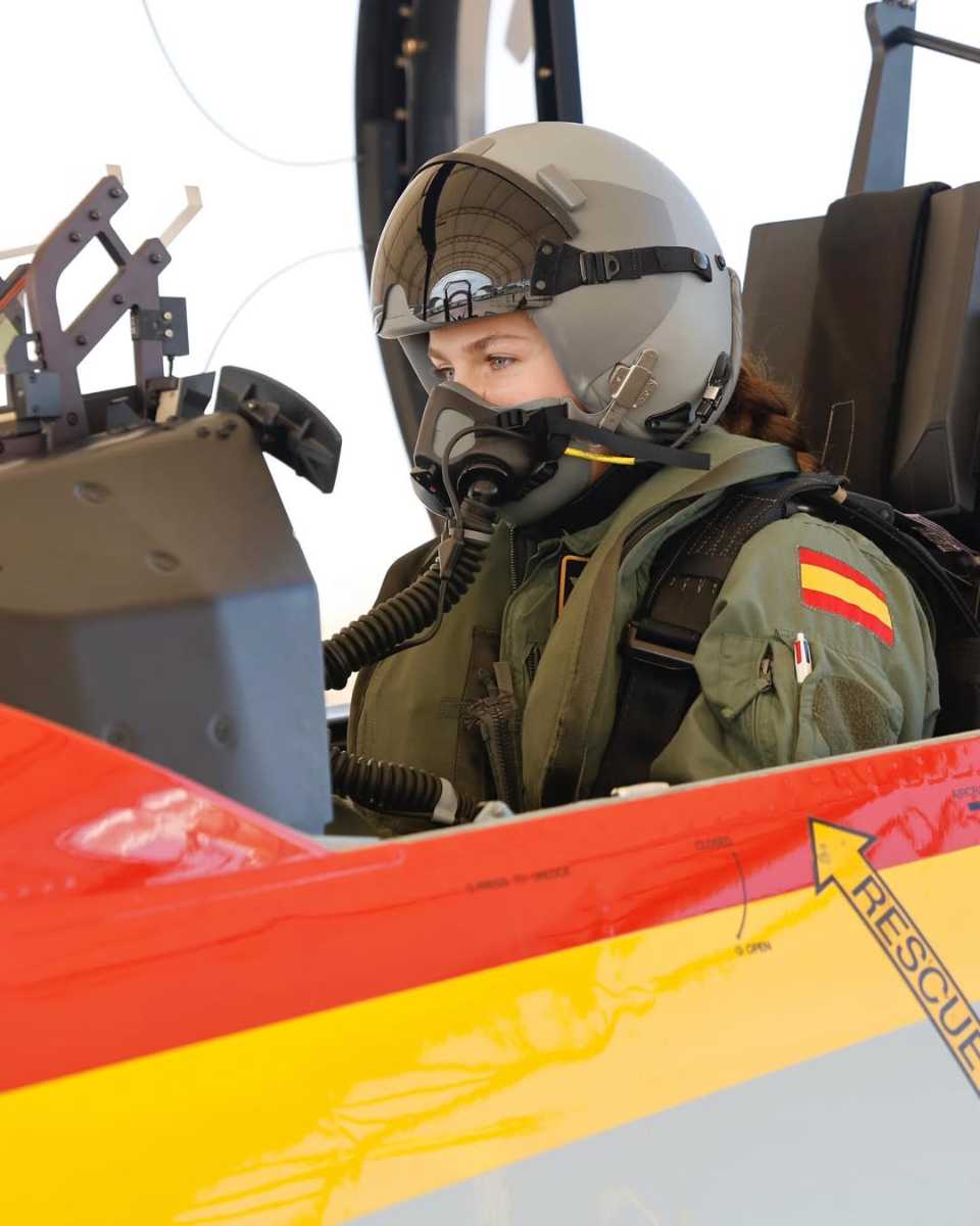 La formación aérea de la princesa Leonor.