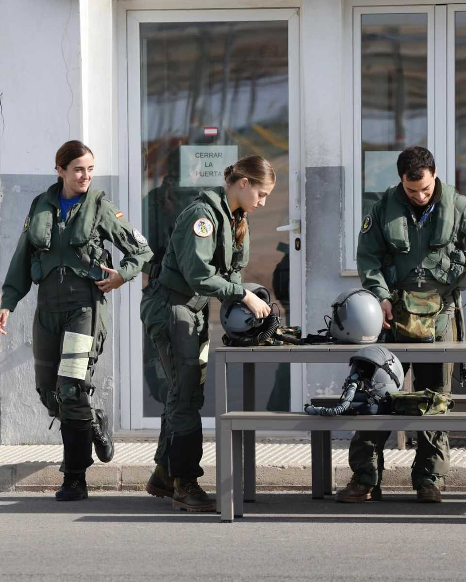 La formación aérea de la princesa Leonor.