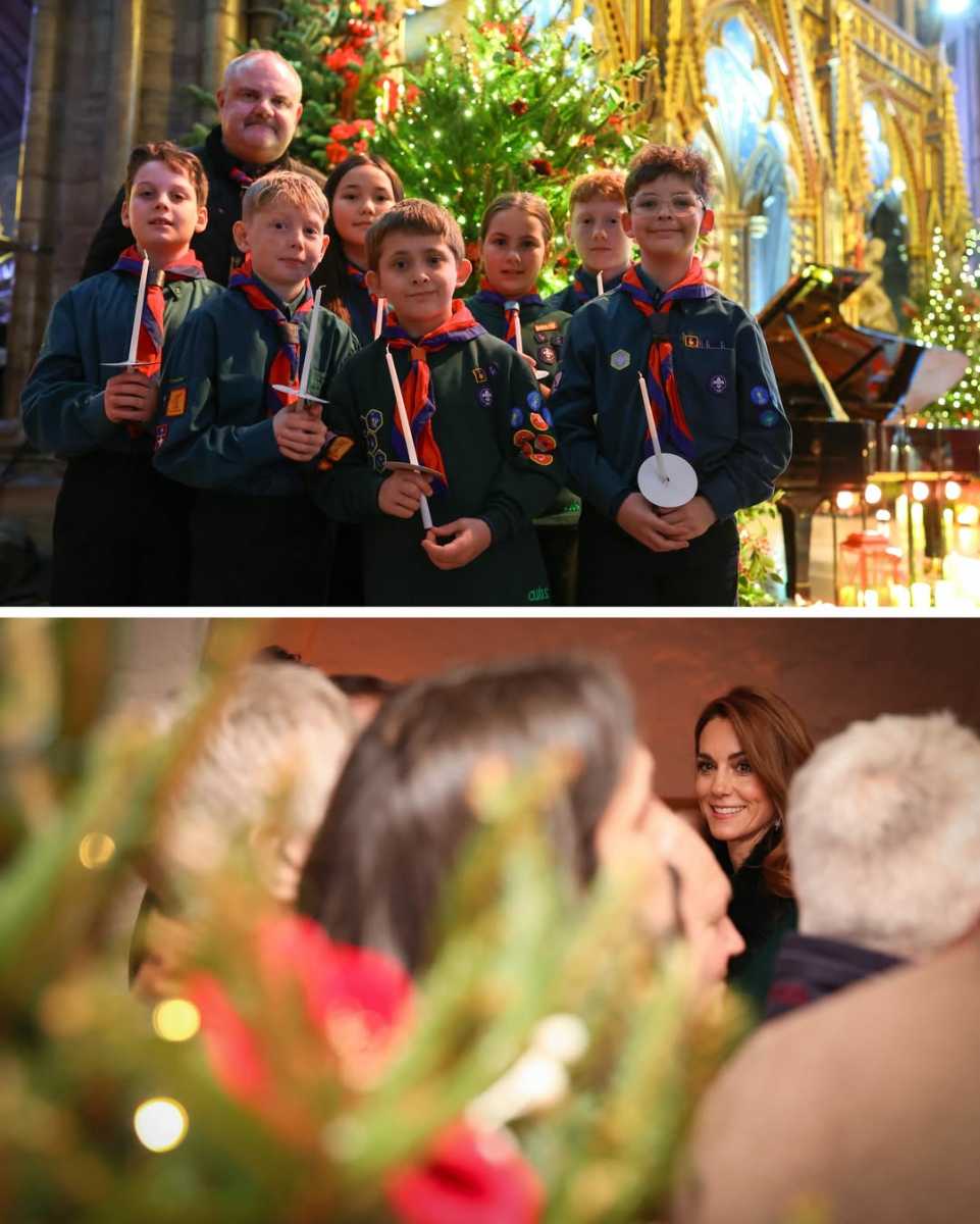 Los príncipes de Gales, William y Kate, junto a sus hijos, George, Charlotte y Louis, acudieron al concierto navideño organizado anualmente en la Abadía de Westminster.