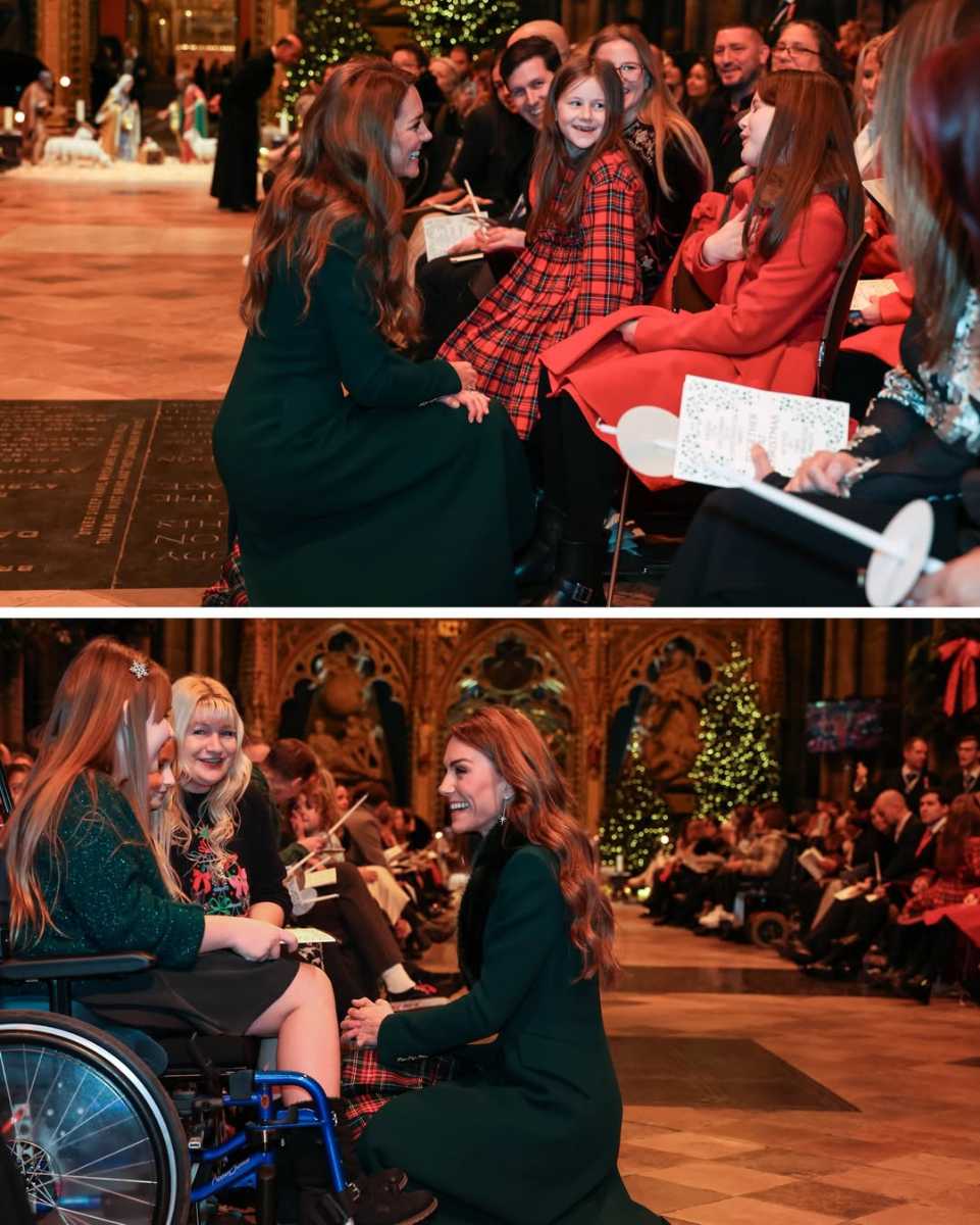 Los príncipes de Gales, William y Kate, junto a sus hijos, George, Charlotte y Louis, acudieron al concierto navideño organizado anualmente en la Abadía de Westminster.