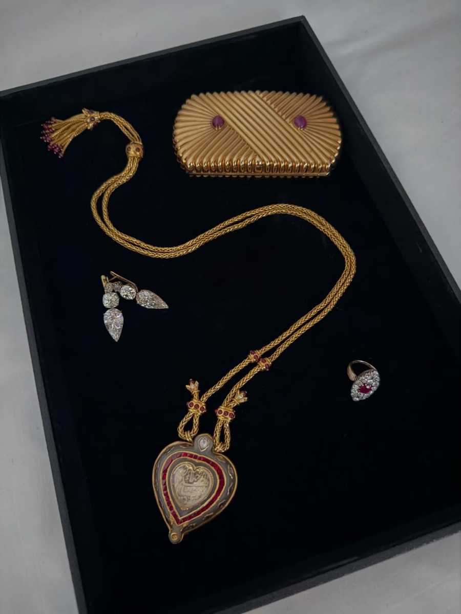 Diseño del collar Taj Majal.