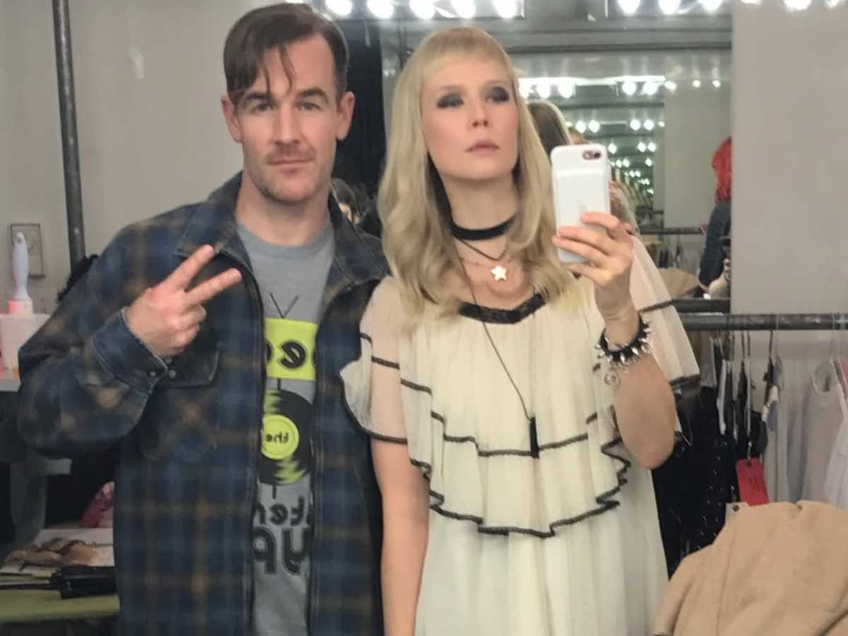 Fotos de Erin Fetherston con James Van Der Beek. 