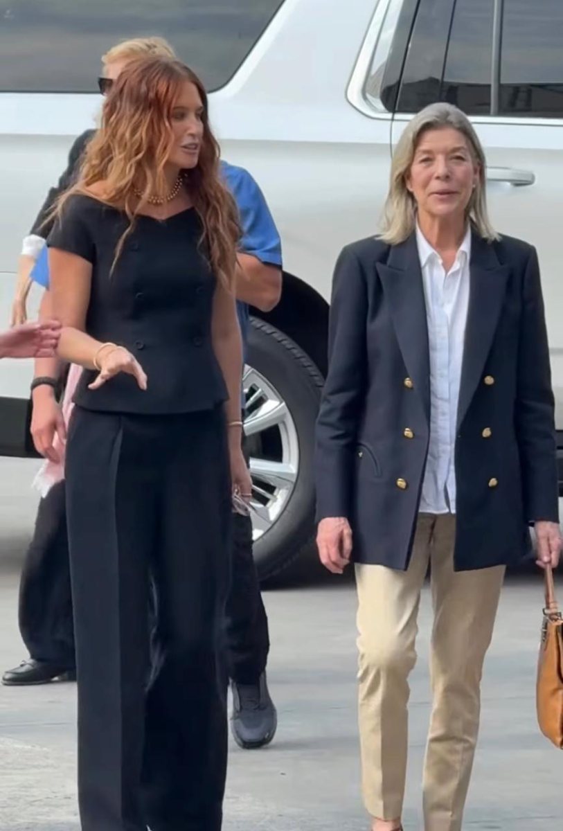 Zélika García y la princesa Carolina de Mónaco.