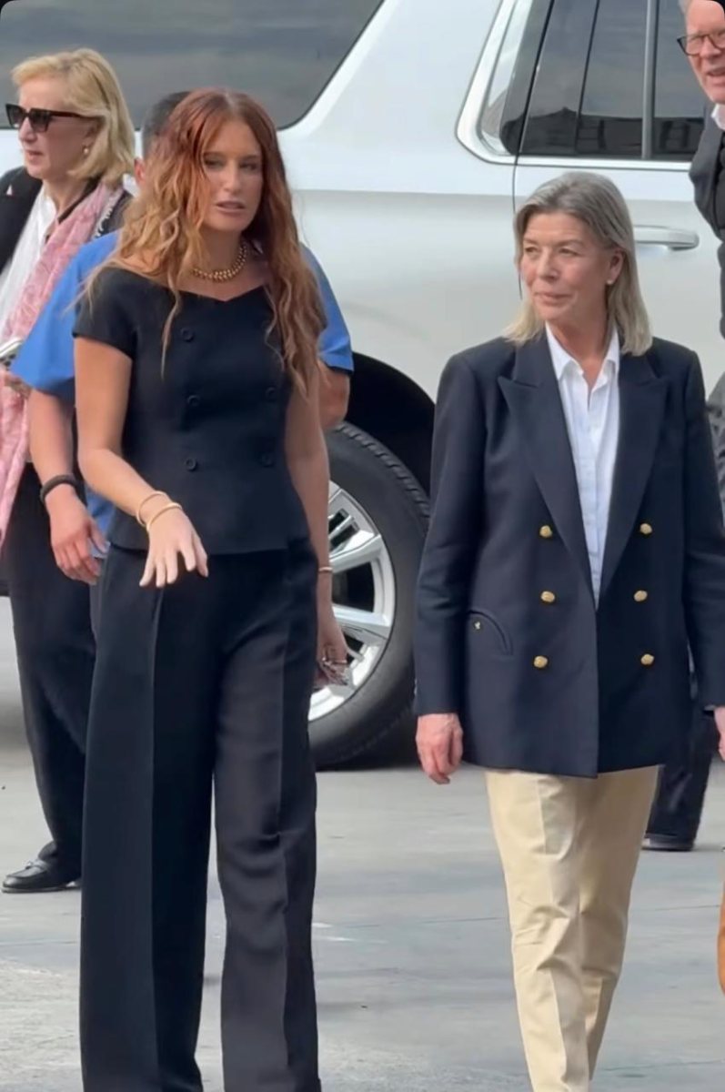 Zélika García y la princesa Carolina de Mónaco.