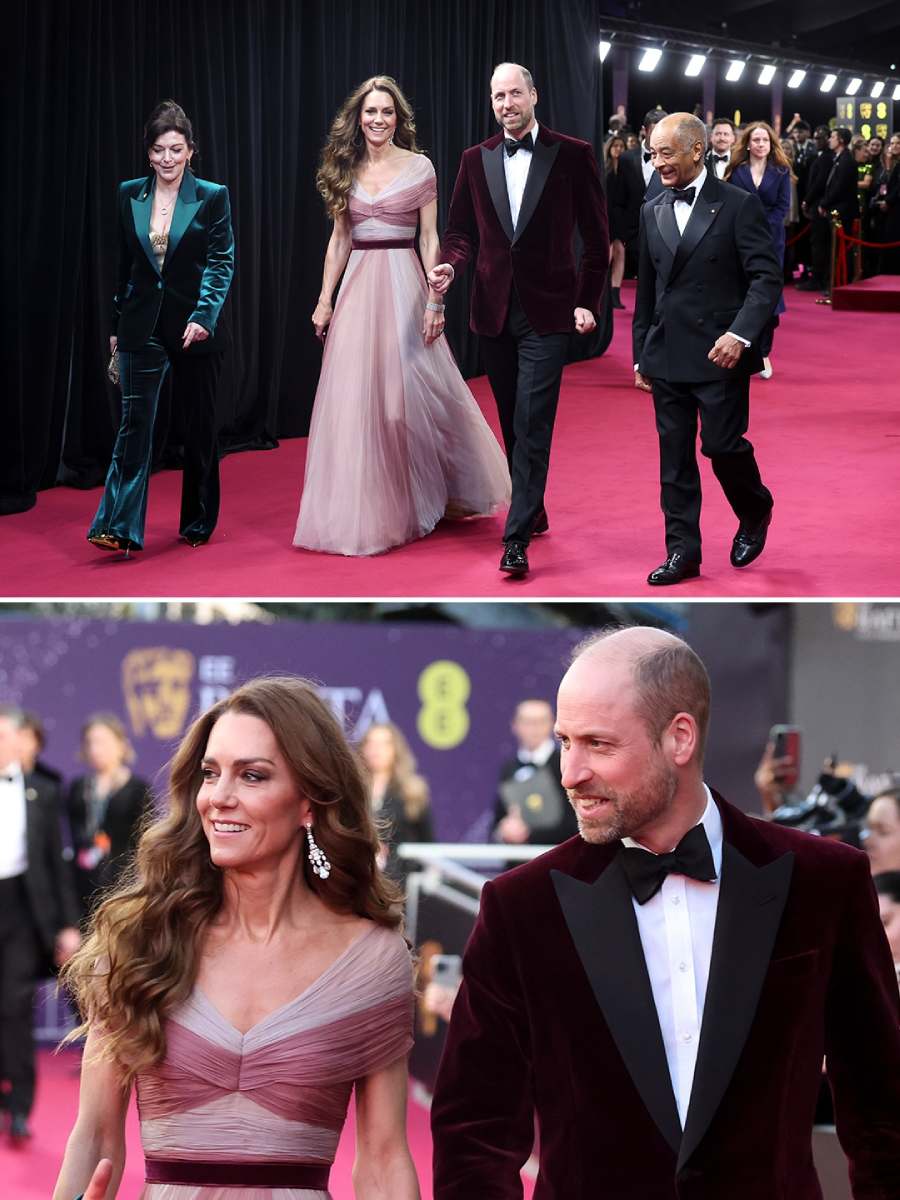 Los príncipes de Gales en los BAFTA 2026.