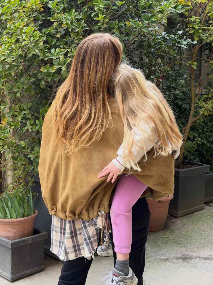 Chiara y su hija Vittoria.