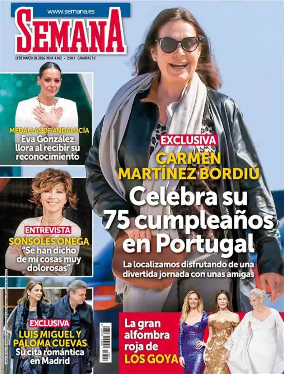 Portada revista Semana con los detalles de la cita de Luis Miguel y Paloma Cuevas.