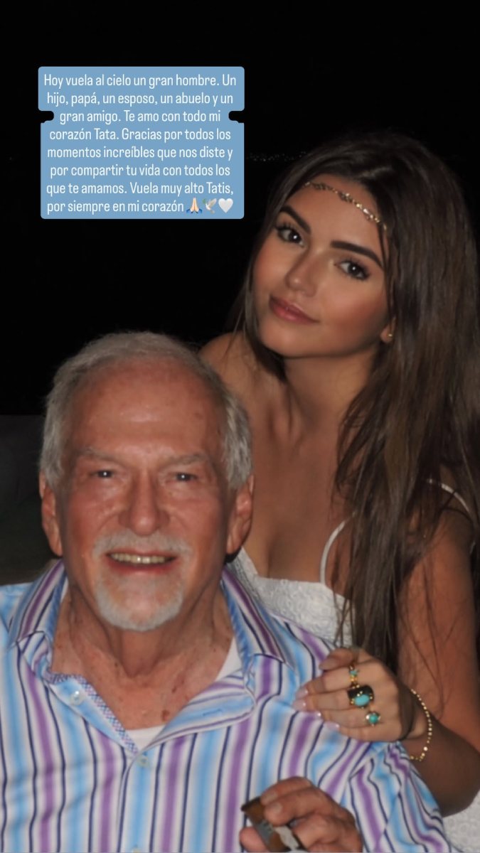 Alexa Díaz Ordaz Castro despidió a su abuelo, Gustavo Díaz Ordaz Borja, con un mensaje en redes sociales.