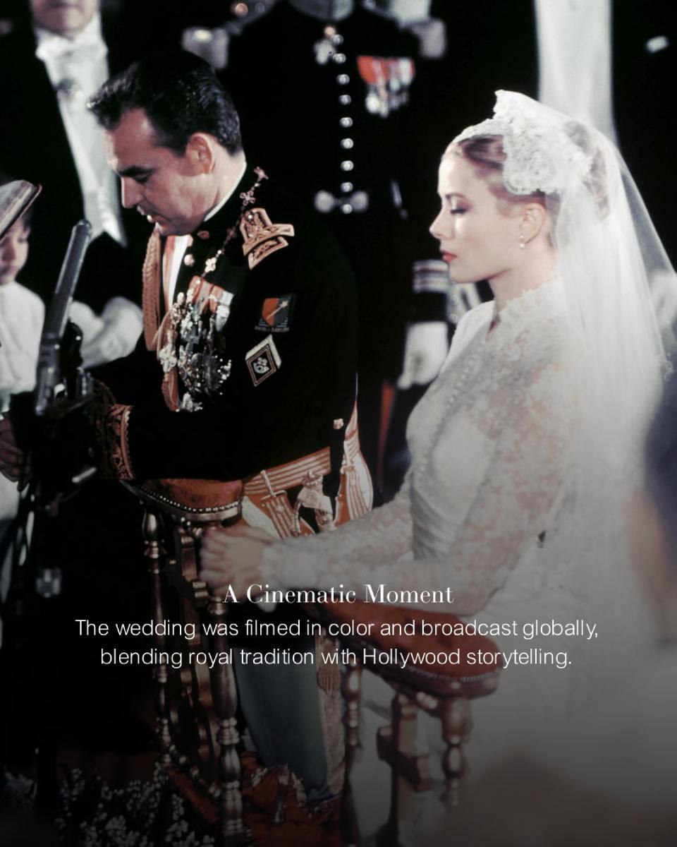 La boda religiosa entre el príncipe y la actriz se celebró el 19 de junio de 1956.