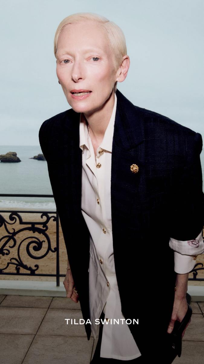 Tolda Swinton en debut de Matthieu Blazy para Chanel.