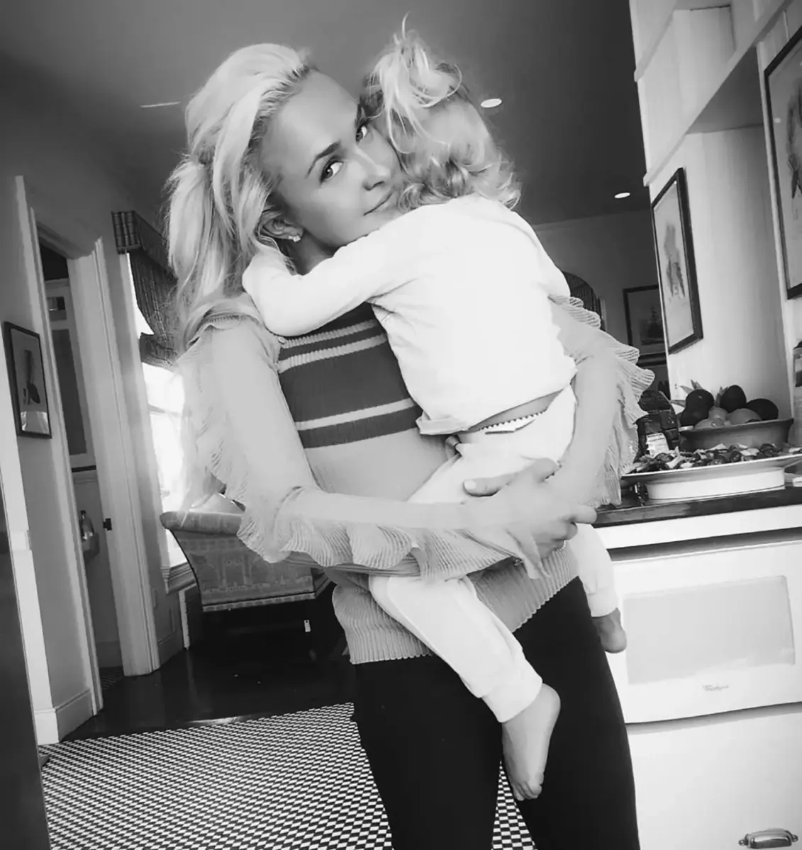 Hayden Panettiere y su hija Kaya en 2017.