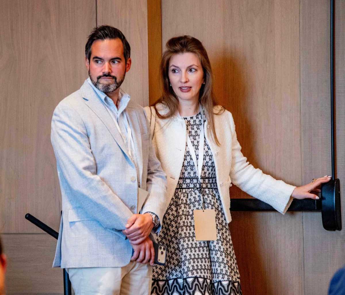 Michael Brinker y Lilija Sitnika de Lituania.