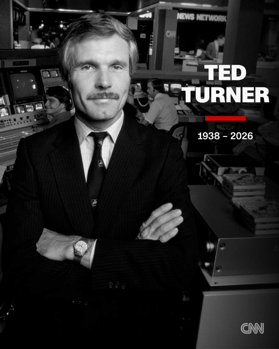 CNN lamentó la muerte del creador del canal, Ted Turner.