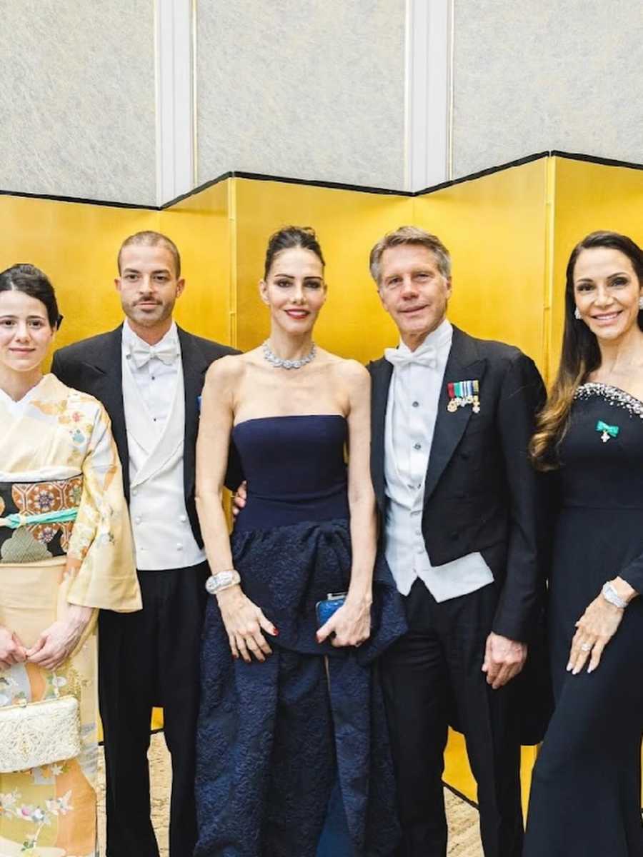 Adriana Abascal y Manuel Filiberto de Saboya en su viaje a Tokio.