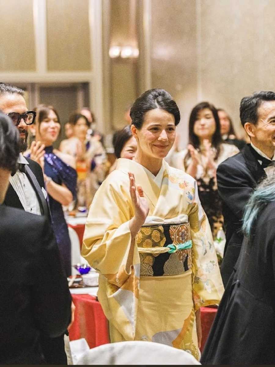 Adriana Abascal y Manuel Filiberto de Saboya en su viaje a Tokio.