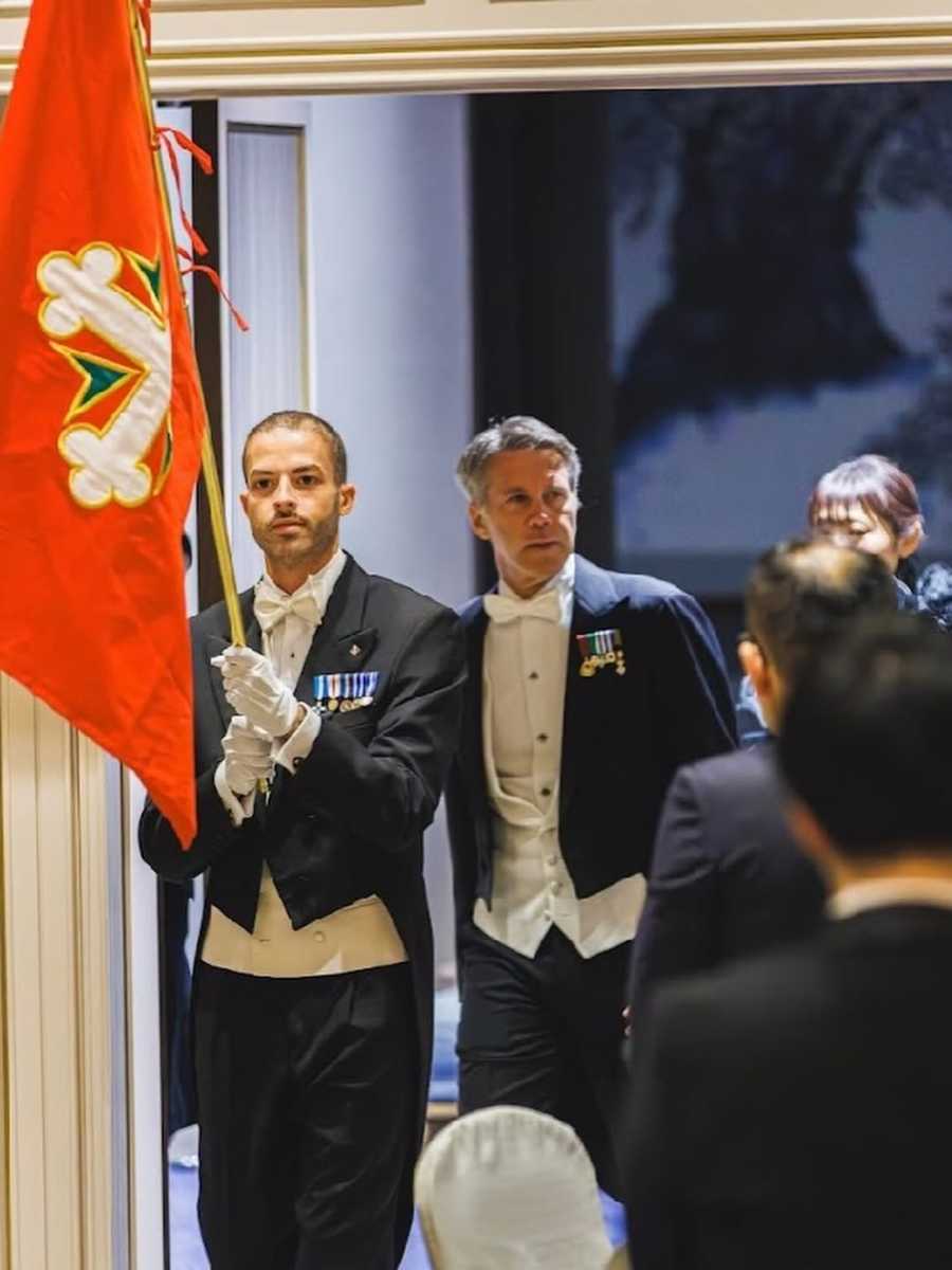 Adriana Abascal y Manuel Filiberto de Saboya en su viaje a Tokio.