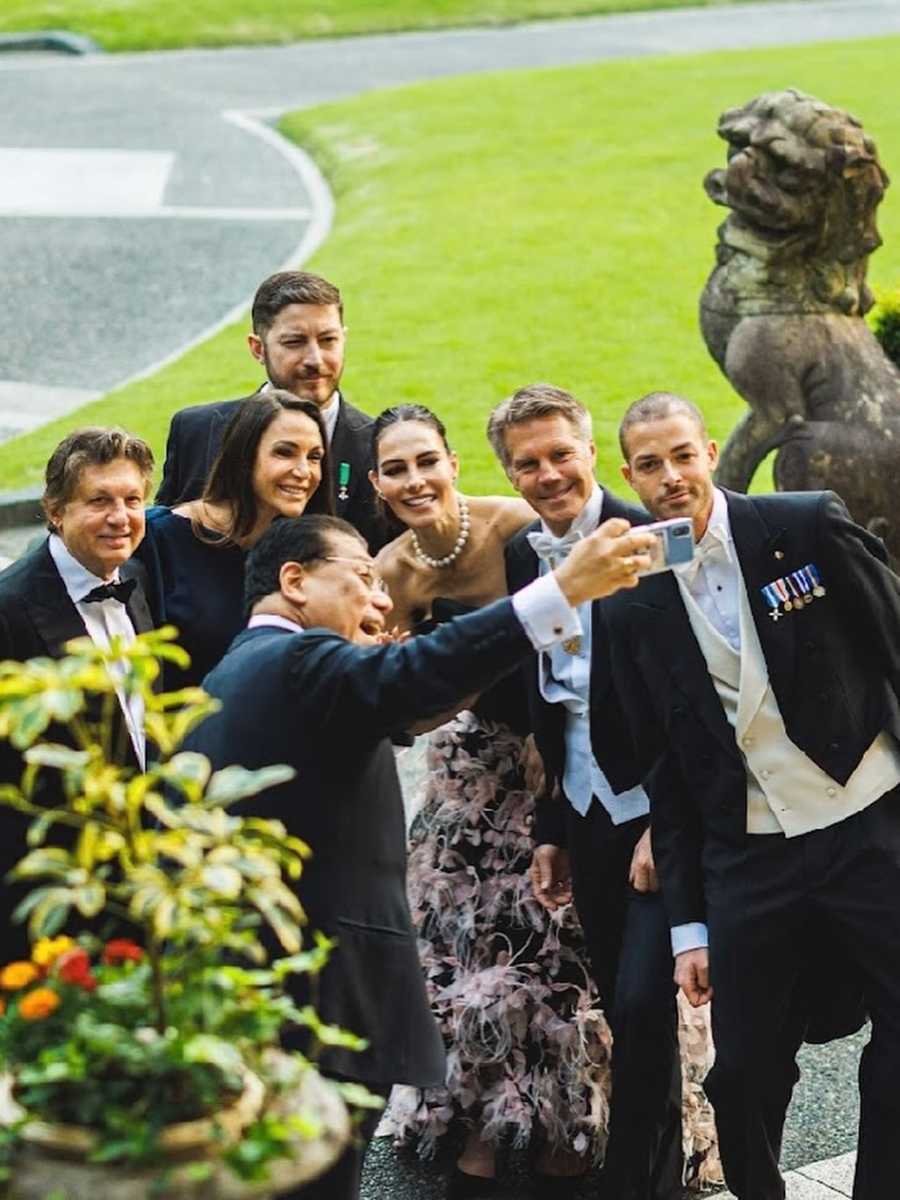 Adriana Abascal y Manuel Filiberto de Saboya en su viaje a Tokio.