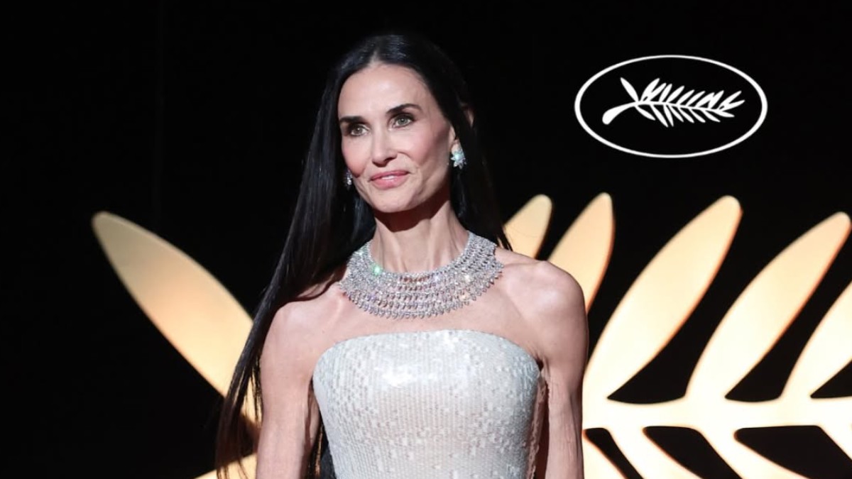 Cannes 2026: Con su físico y look, Demi Moore acapara la atención durante la alfombra roja de la inauguración del festival