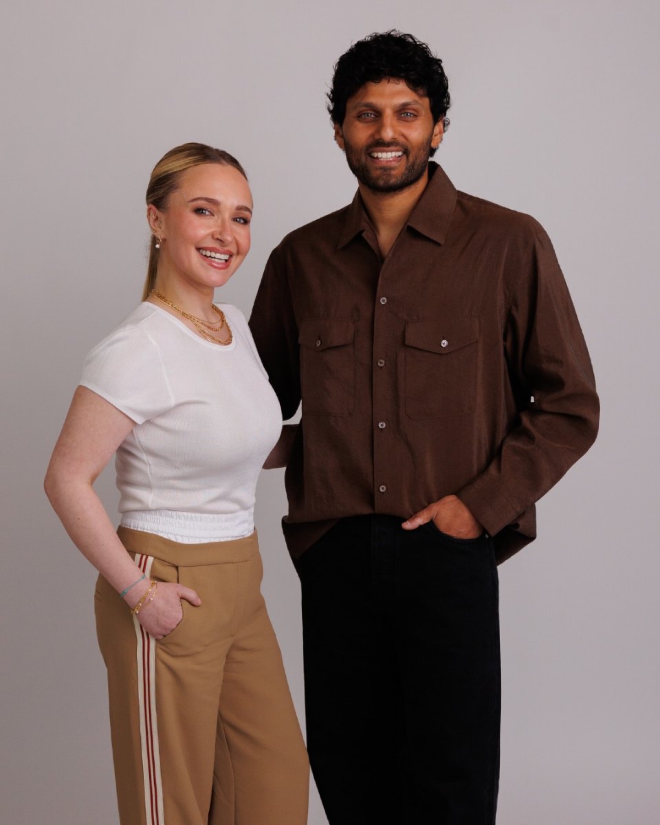 La actriz Hayden Panettiere y el conductor Jay Shetty. 