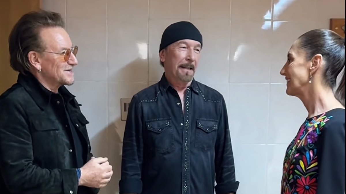 Los detalles del encuentro ‘con causa’ de Bono y The Edge, de U2, con la presidenta Claudia Sheinbaum
