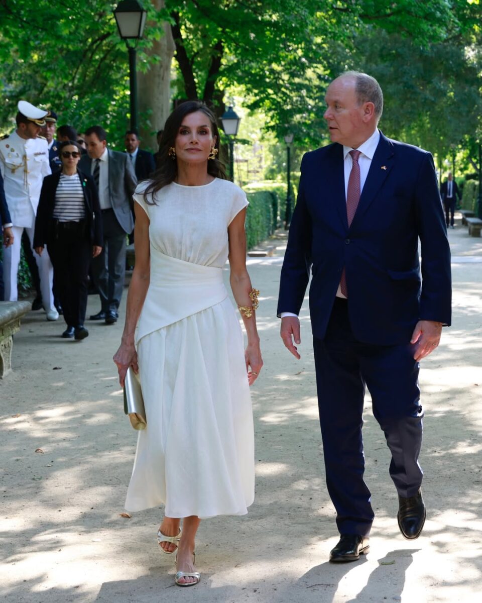 La reina Letizia y el príncipe Alberto.